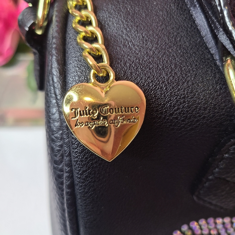 Black Juicy Couture Bling Satchel - Picture 3 of 5